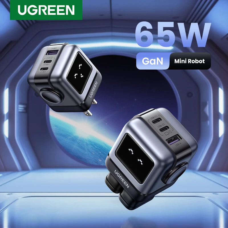Cargador GaN 65W/30W UGREEN Robot