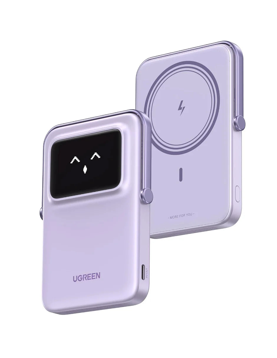 Ugreen MagSafe Mini Power Bank 5000mAh 20W with Purple Display