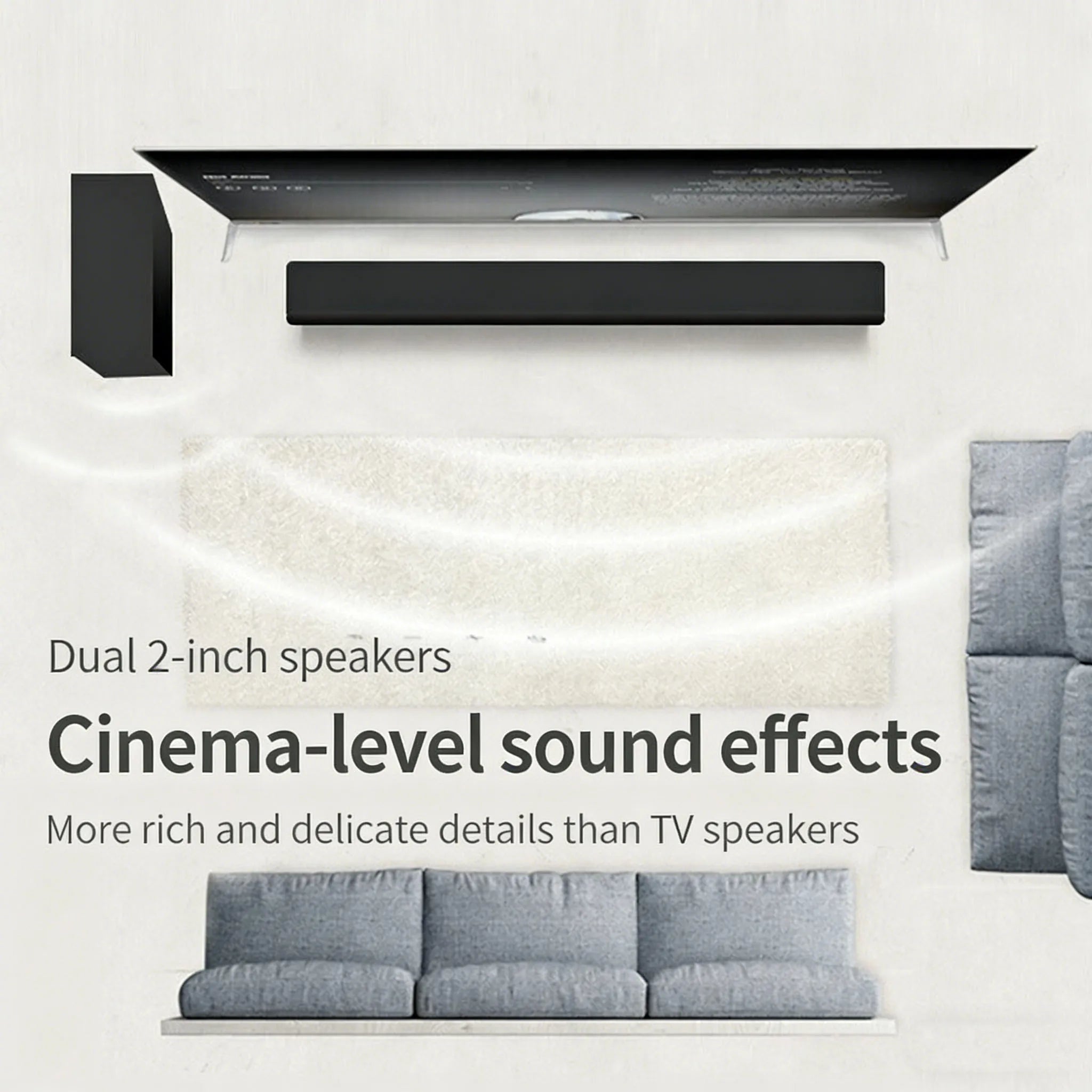 3.1 Barra de sonido con Subwoofer