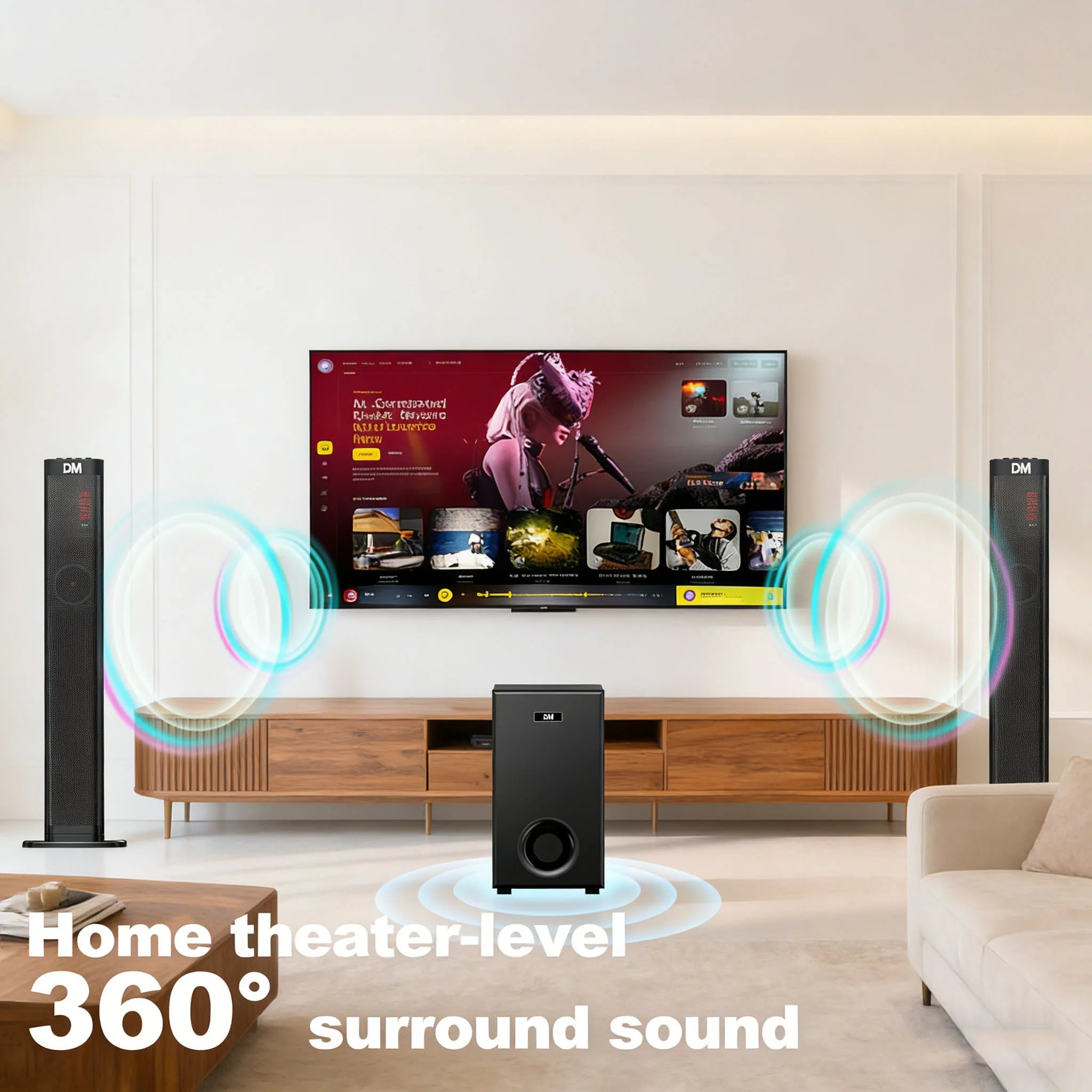 3.1 Barra de sonido con Subwoofer