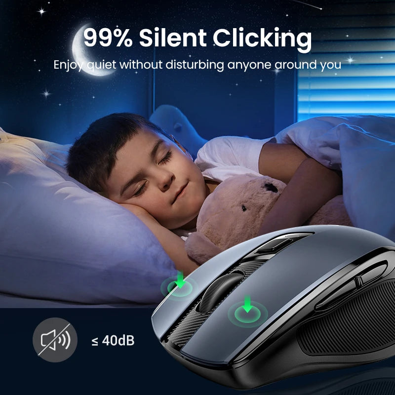 UGREEN Wireless Mouse Bluetooth5.0 Mouse Ergonomic