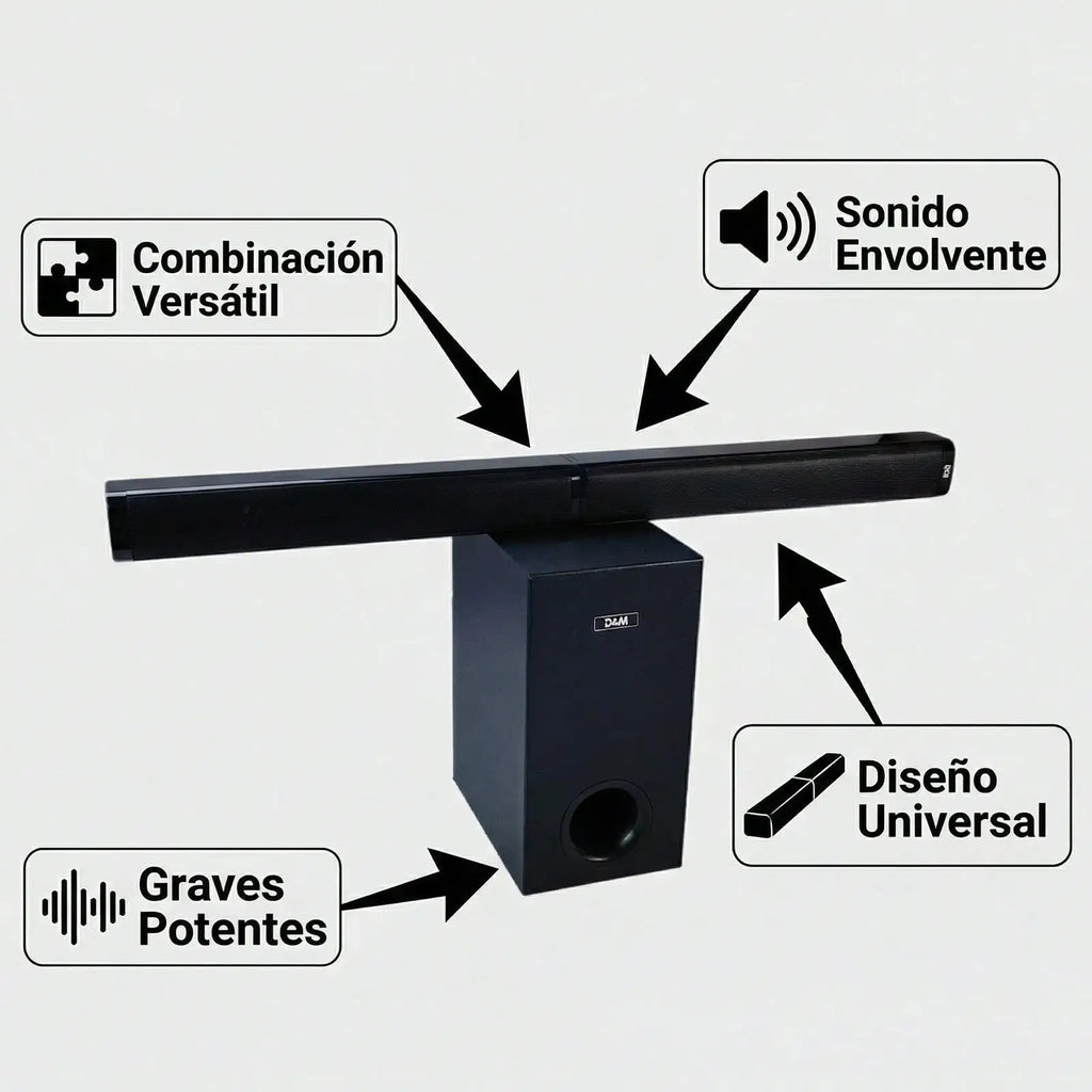 3.1 Barra de sonido con Subwoofer