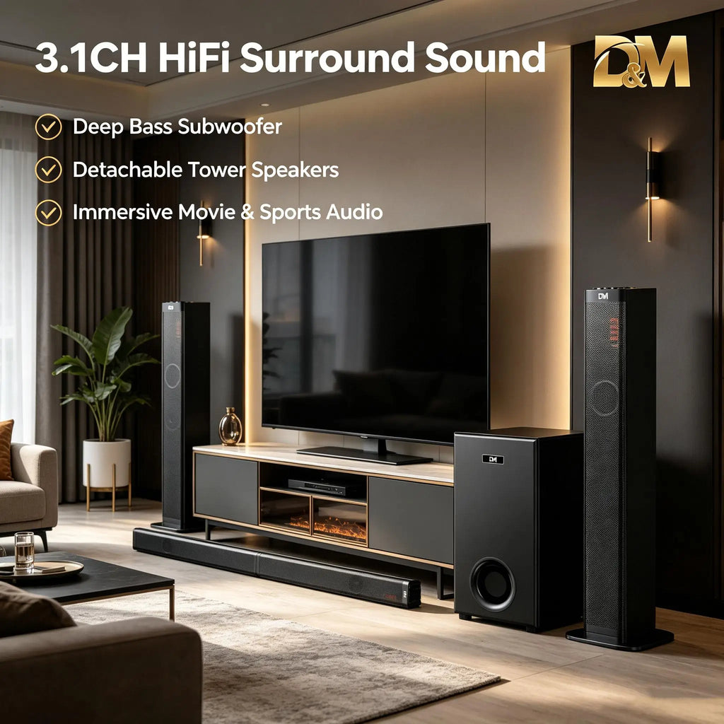 3.1 Barra de sonido con Subwoofer