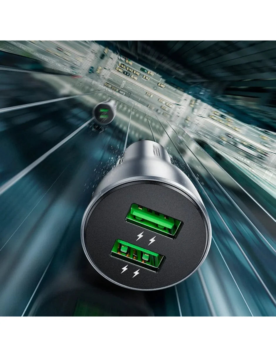 Ugreen 10144 36w Dual Usb-a Qc 3.0 Aluminum Car Charger