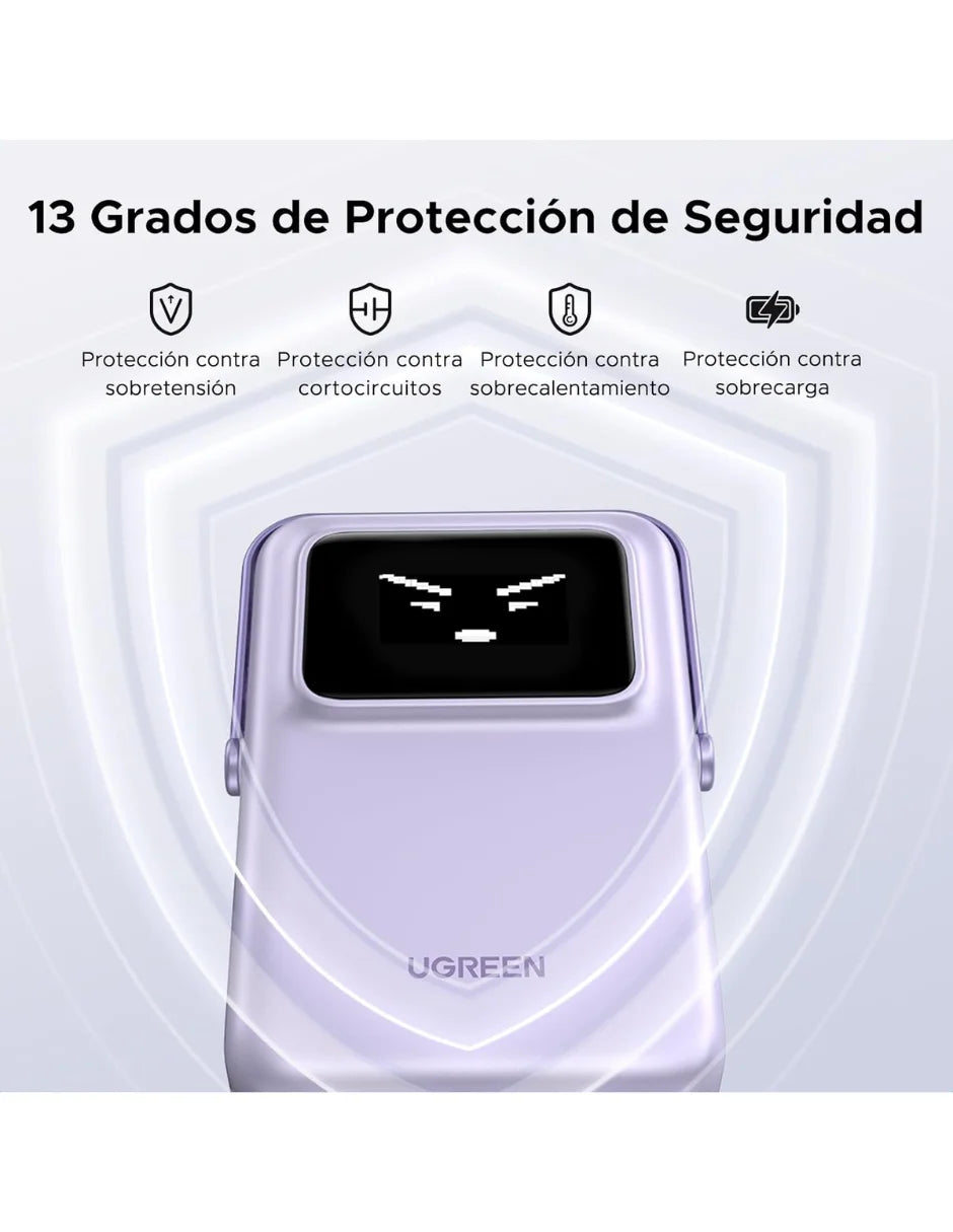 Ugreen MagSafe Mini Power Bank 5000mAh 20W with Purple Display