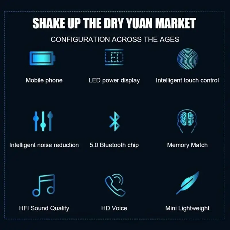 Audífonos YISEN F9-5 Bluetooth Tactil