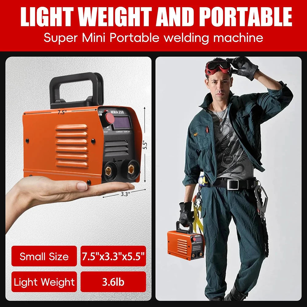 Mini Soldador Portátil MMA250A 110V
