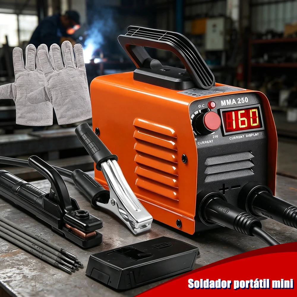 Mini Soldador Portátil MMA250A 110V