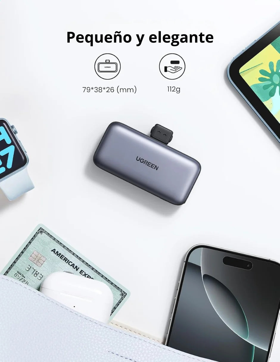 Batterie externe Ugreen 5000 mAh Type C 22,5 W avec écran LED
