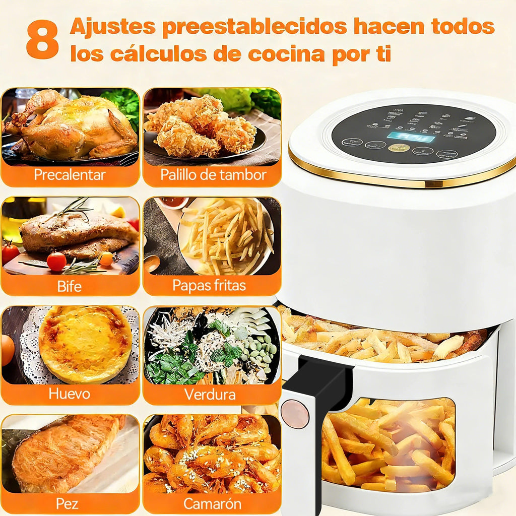 7.5L XXL Freidora de Aire con Ventana Visual