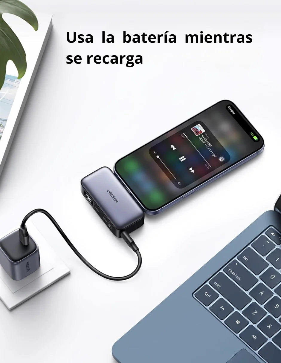 Batterie externe Ugreen 5000 mAh Type C 22,5 W avec écran LED