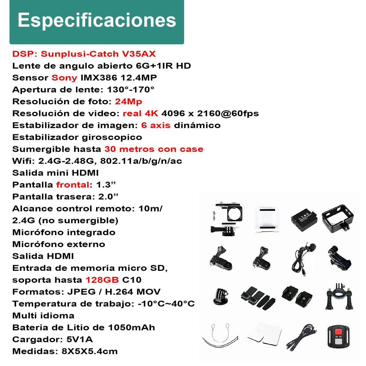 Cámara Digital sports V36