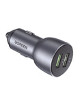 Ugreen 10144 36w Dual Usb-a Qc 3.0 Aluminum Car Charger