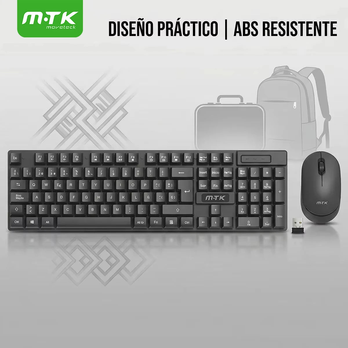 Mtk 2.4Ghz Wireless Teclado y Mouse Kit