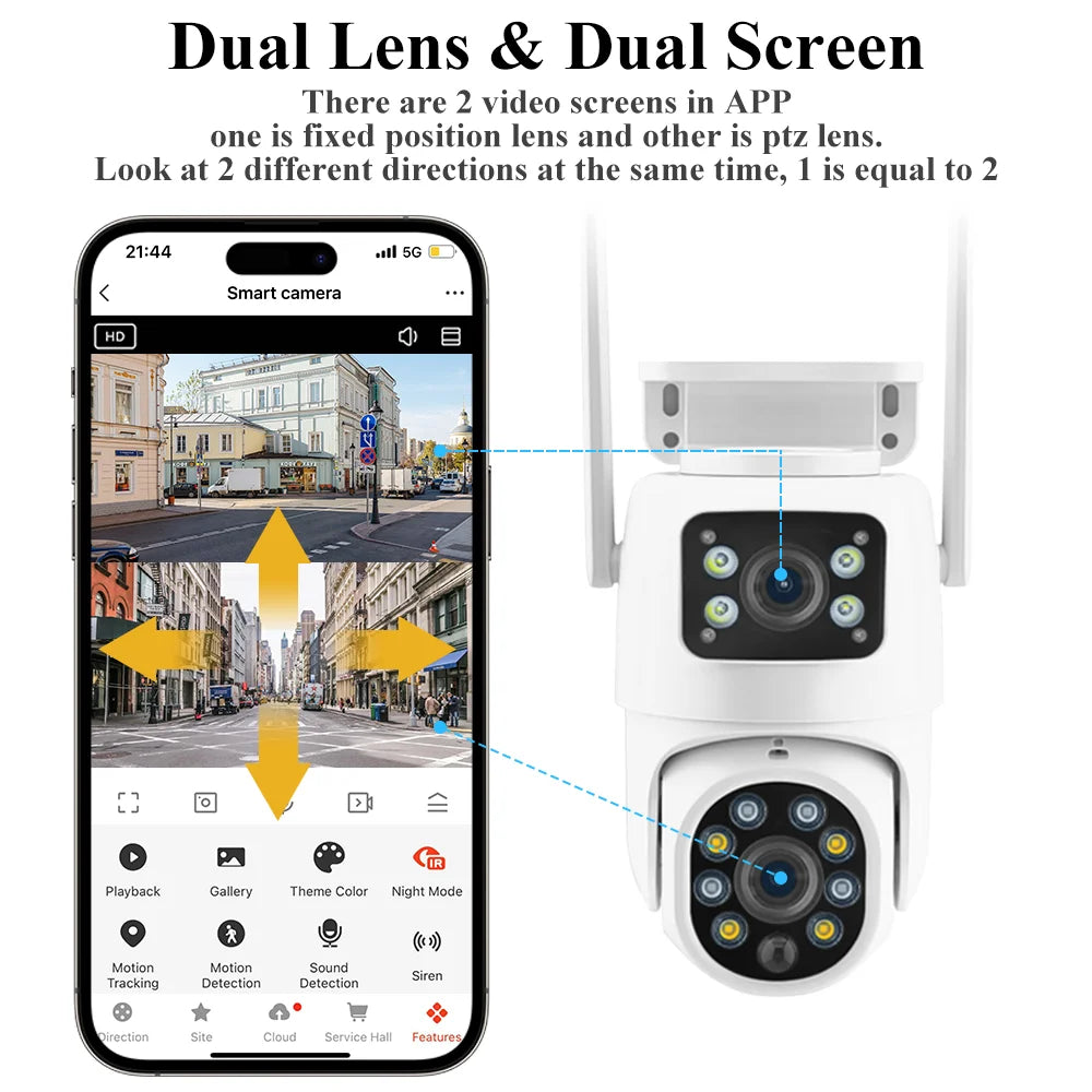 Tuya Solar WiFi Outdoor Waterproof Camera PIR Auto Tracking