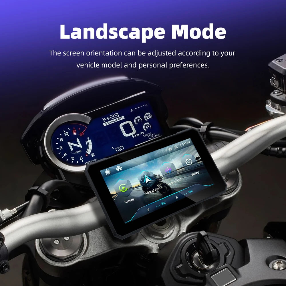 5" CarPlay & Android Auto Motorcycle Display