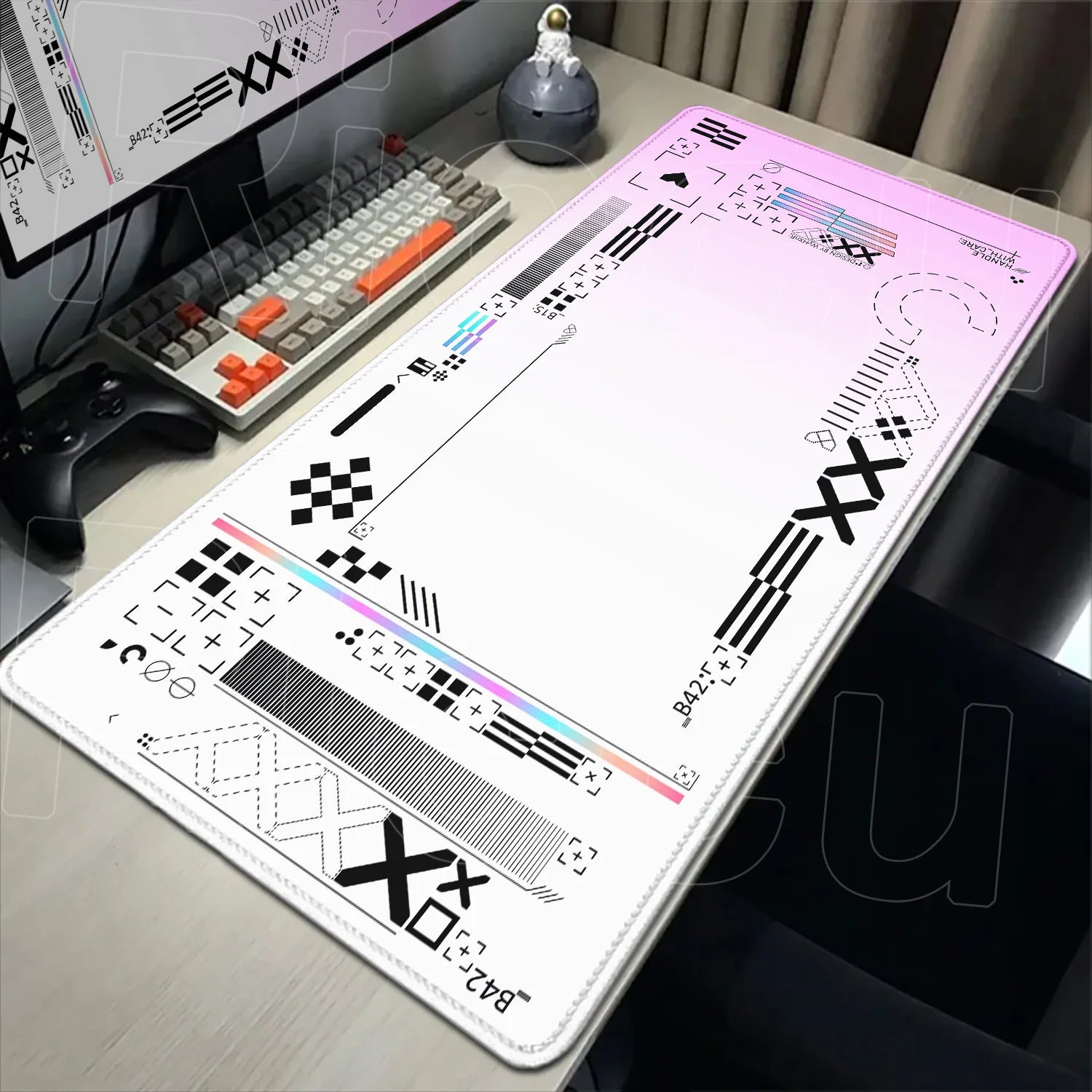 Cartoon Mouse Pad Pink CSGO Print Stream Gamer