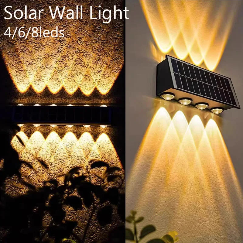 Lámpara LED cálida solar para exterior
