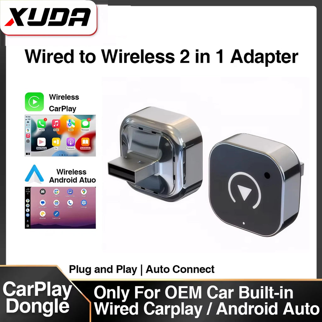 Adaptador XUDA Wireless CarPlay & Android Auto
