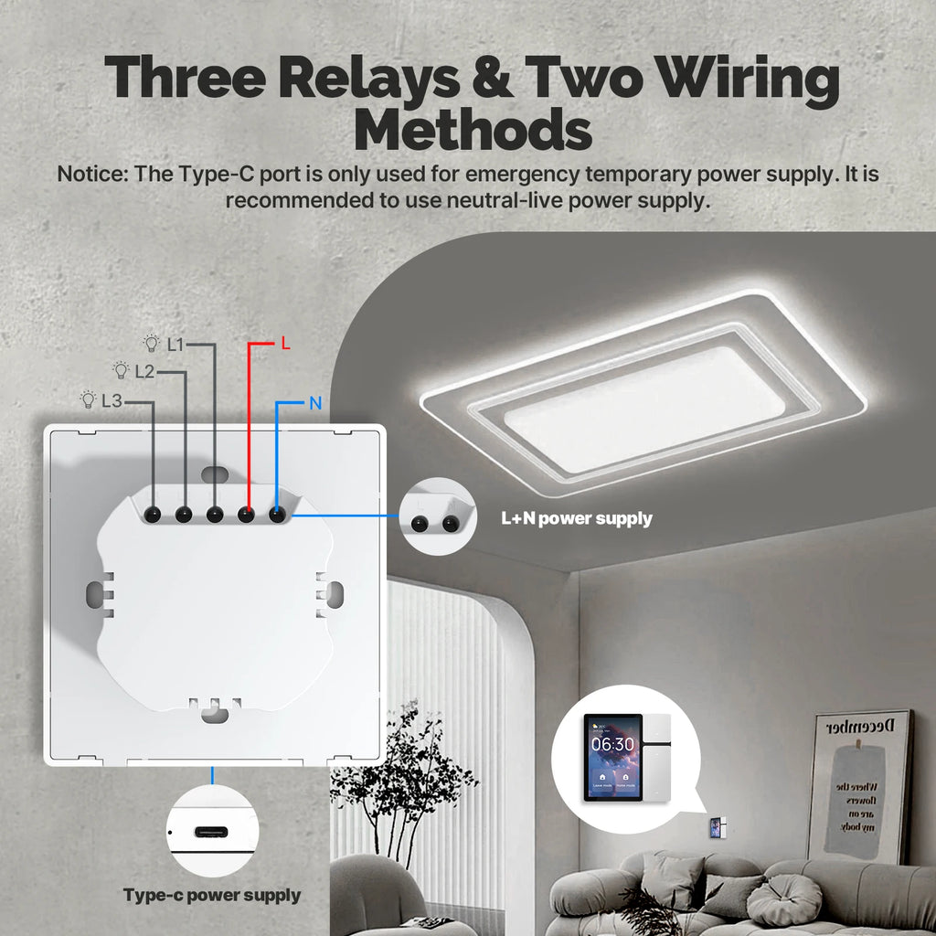 MOES Tuya Panel de Control Inteligente de 3.5"