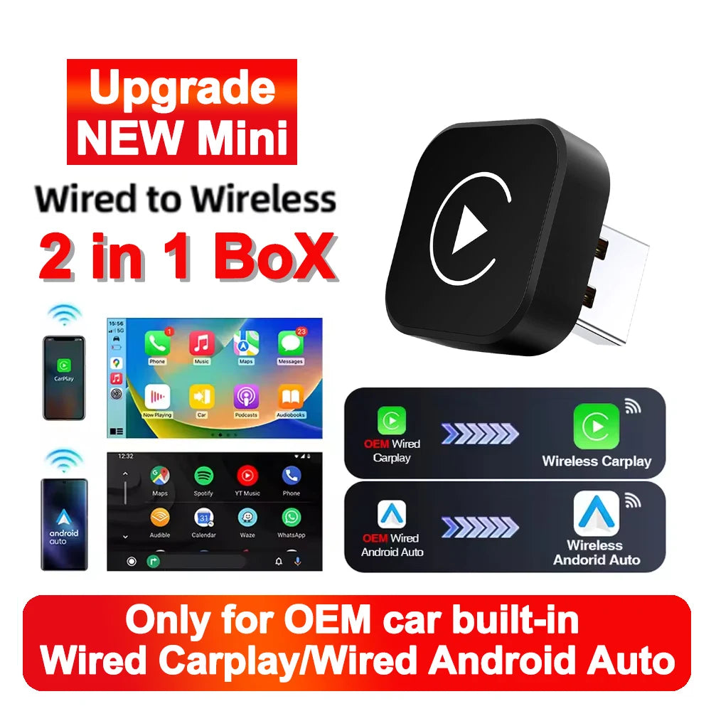 Adaptador CarPlay & Android Auto Box