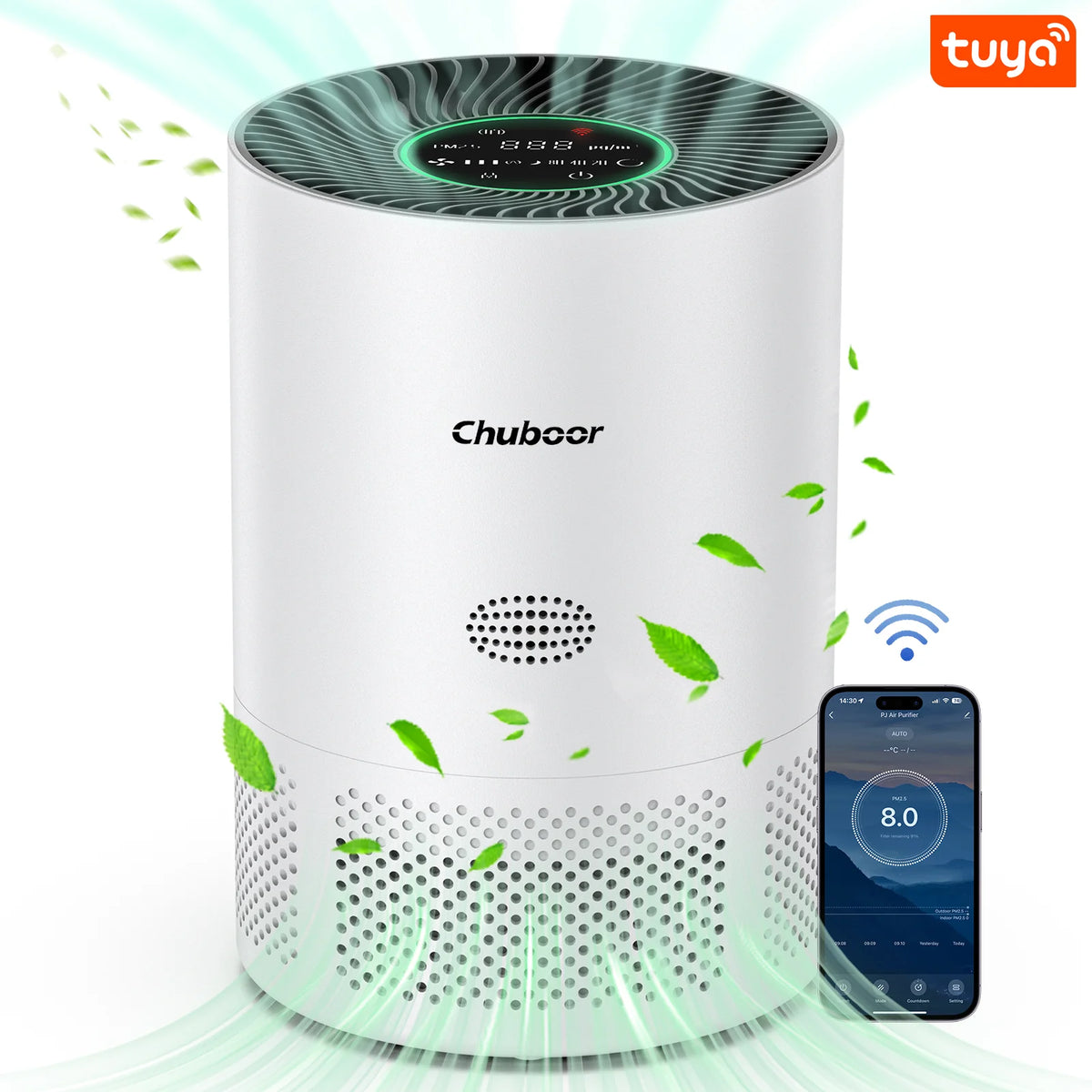 Purificador de aire Chuboor para alergias en casa y mascotas