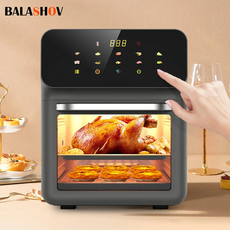 Freidora de Aire 10L con Horno de Convección 360°