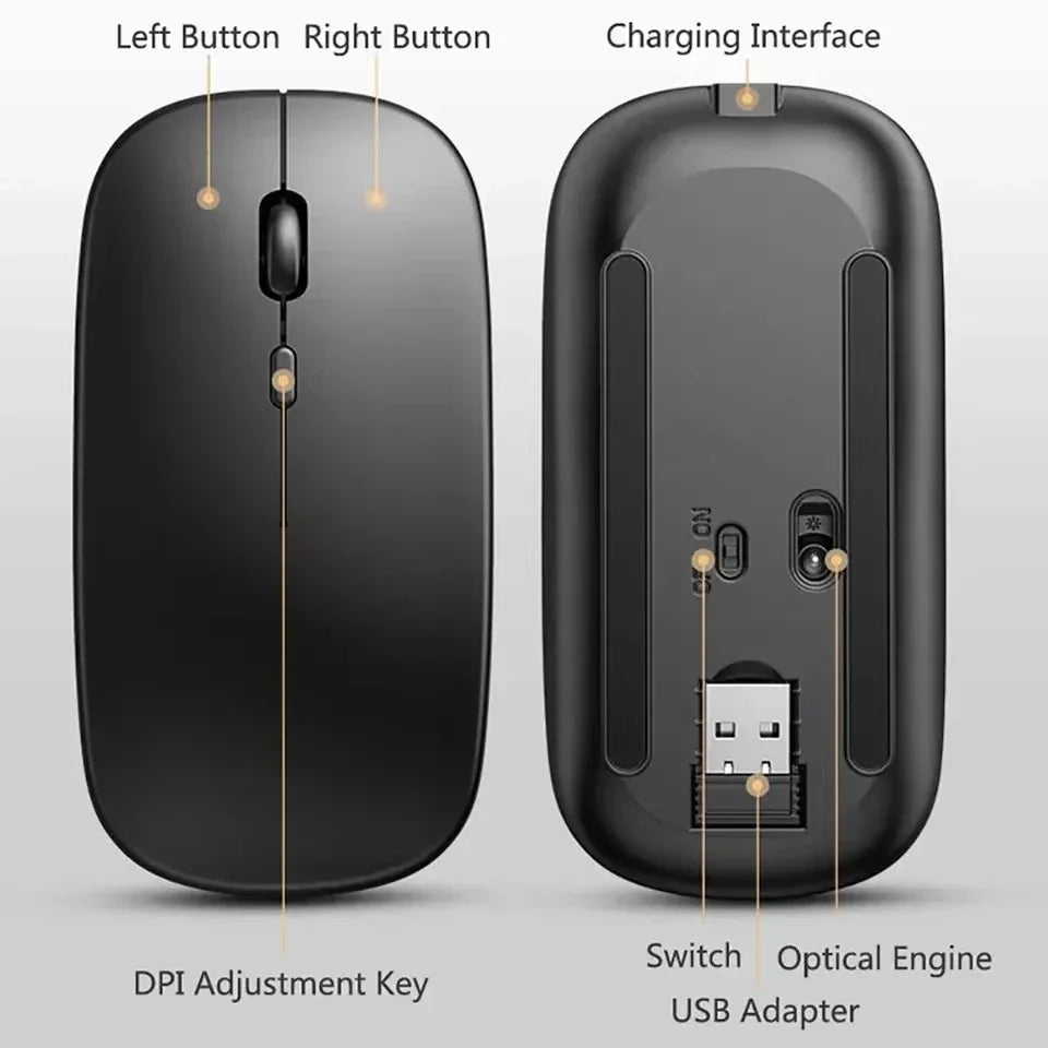 Mouse Wireless Mouse Bluetooth-Compatible Gaming