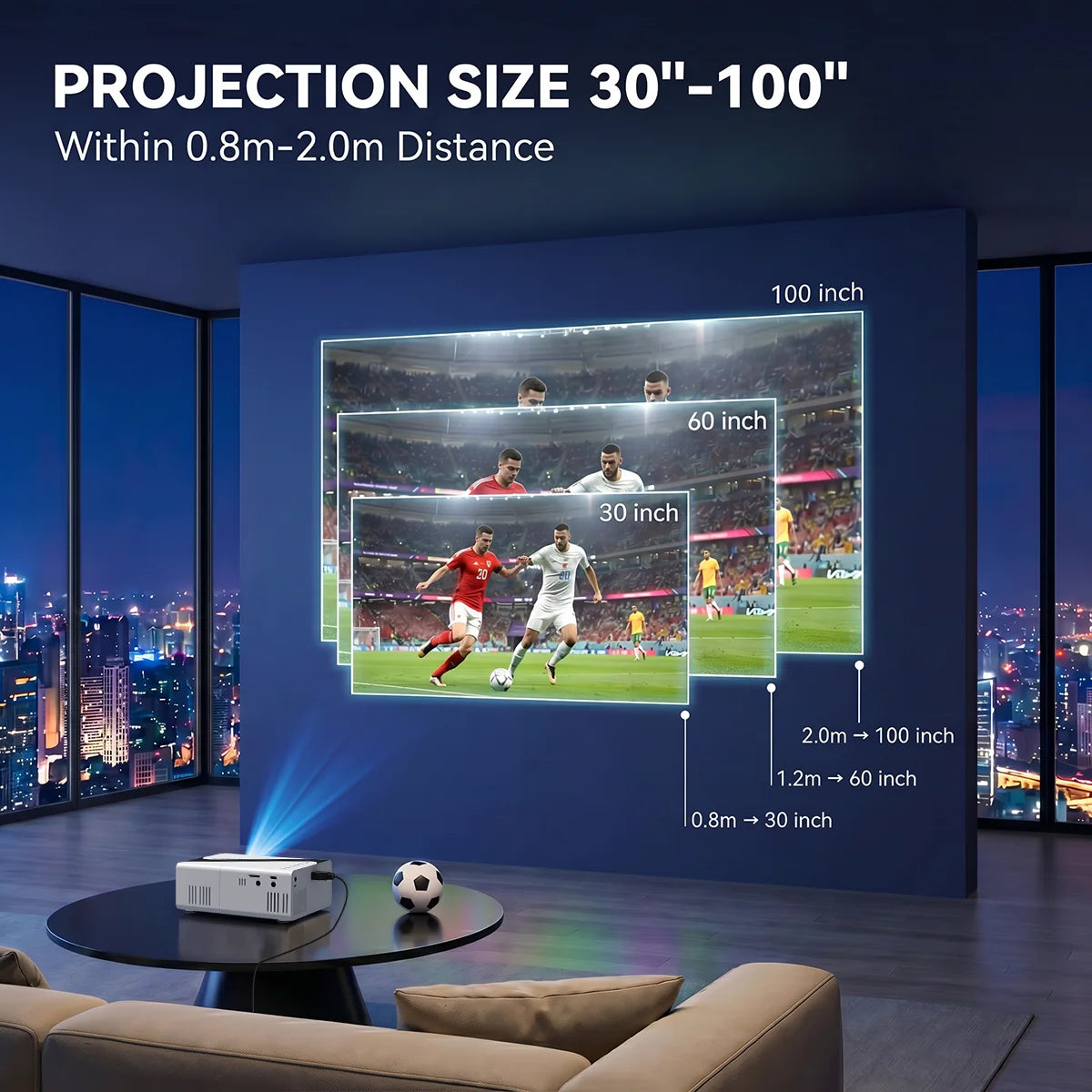 Mini Proyector portable LED Micro Native