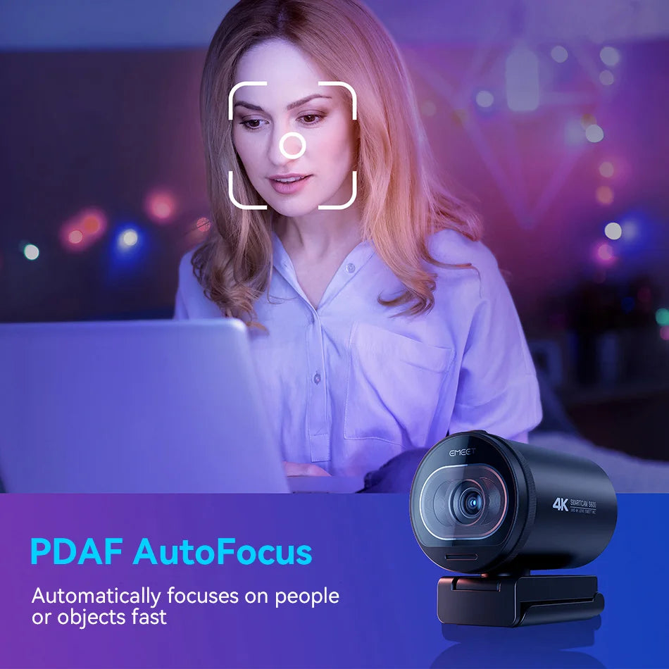 Webcam 4K Streaming Web Camera 1080P