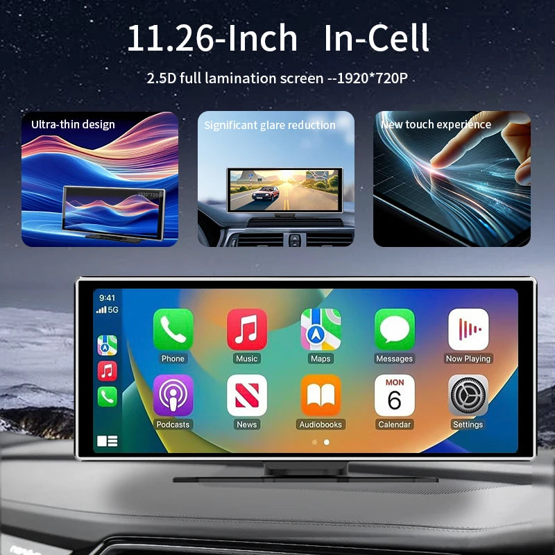 Pantalla Carplay & Android Auto 
11.26” Touch Screen