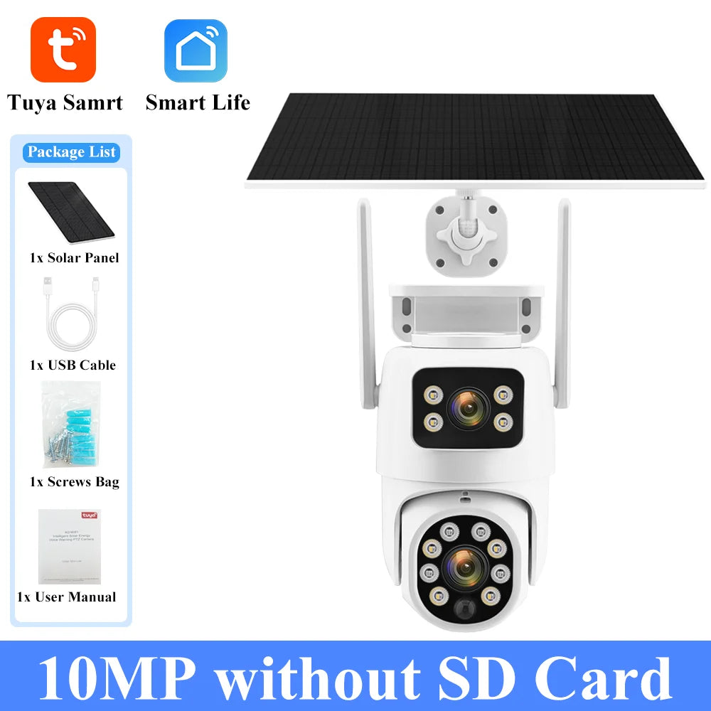 Tuya Solar WiFi Outdoor Waterproof Camera PIR Auto Tracking