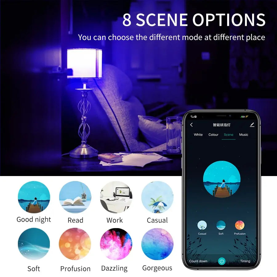 Cozylife WiFi Smart Bulb E27 Led Lights Bulbs RGB