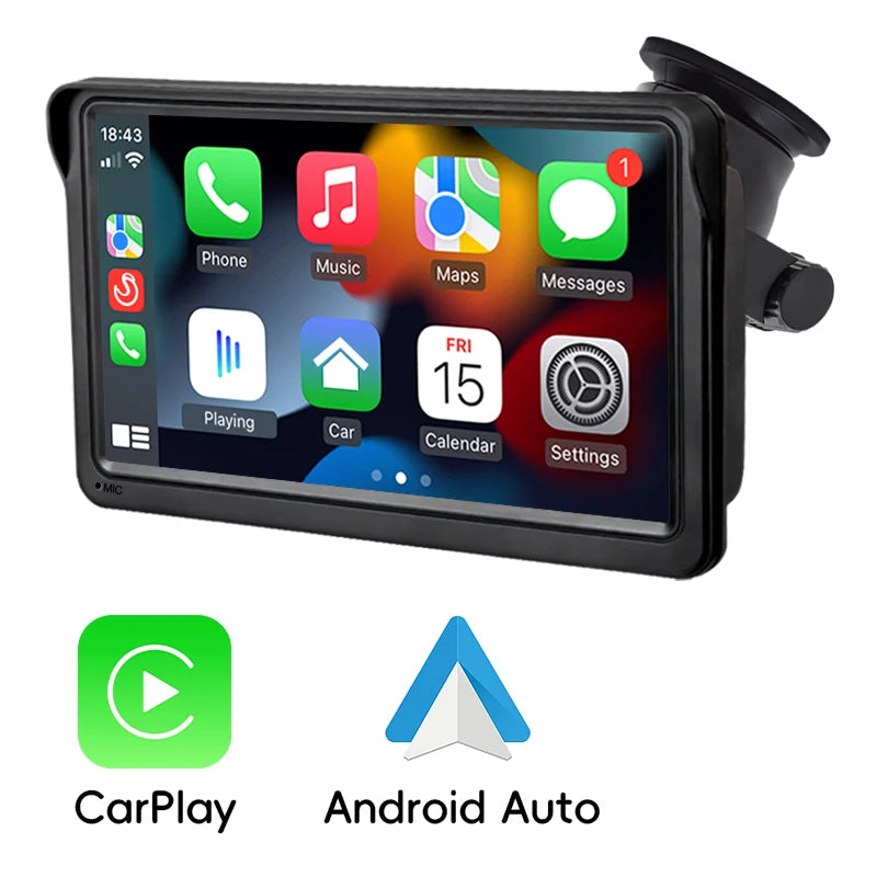 Pantalla Carplay & Android Auto Hippcron 7"