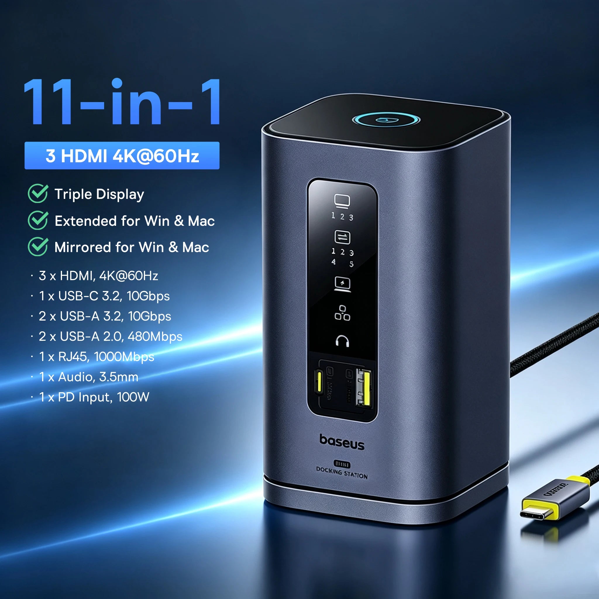 Docking Station Baseus 15-in-1 160W