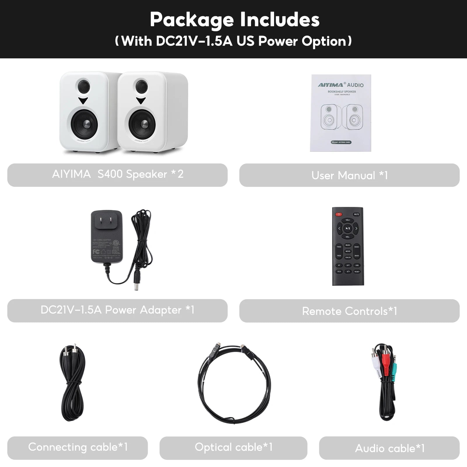 Home Theater AIYIMA Upgrade S400 Audio Bookshelf