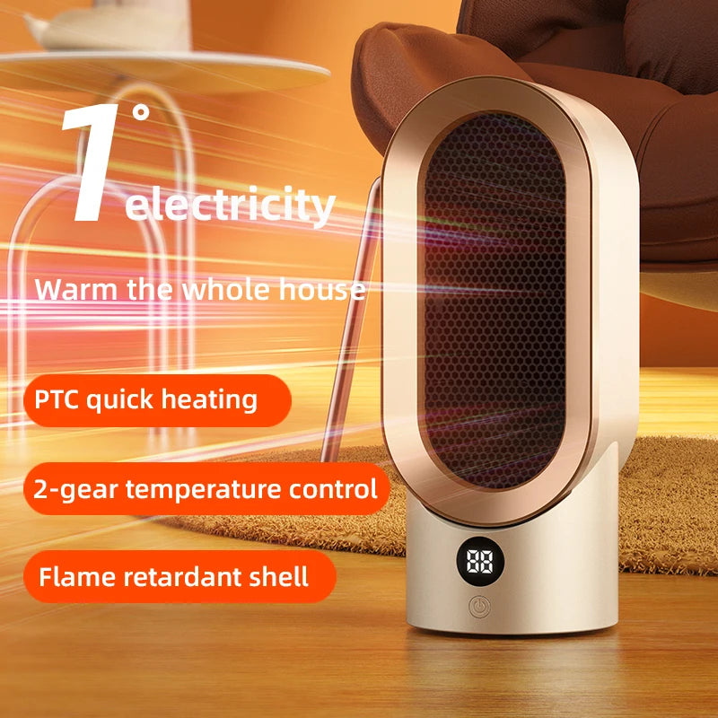 Mini Calefacto Portátil Eléctrico para Escritorio