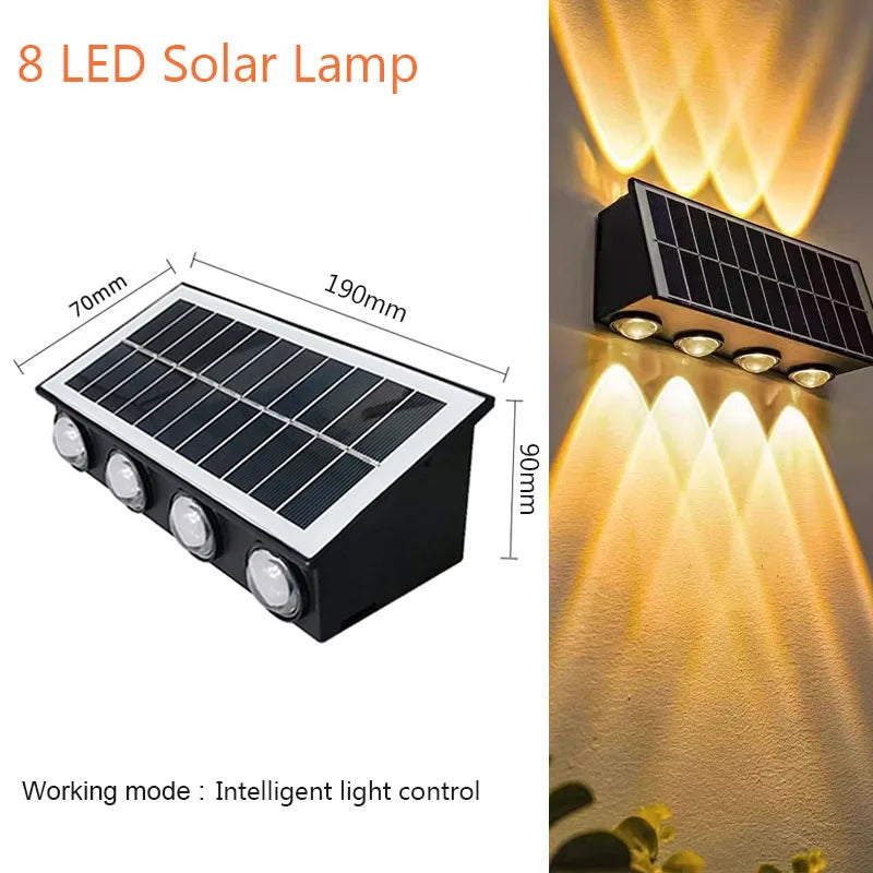 Lámpara LED cálida solar para exterior