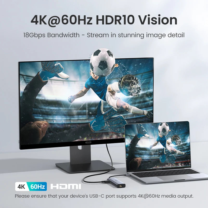 Multi hub UGREEN USB C HUB 4K60Hz 7-in-1