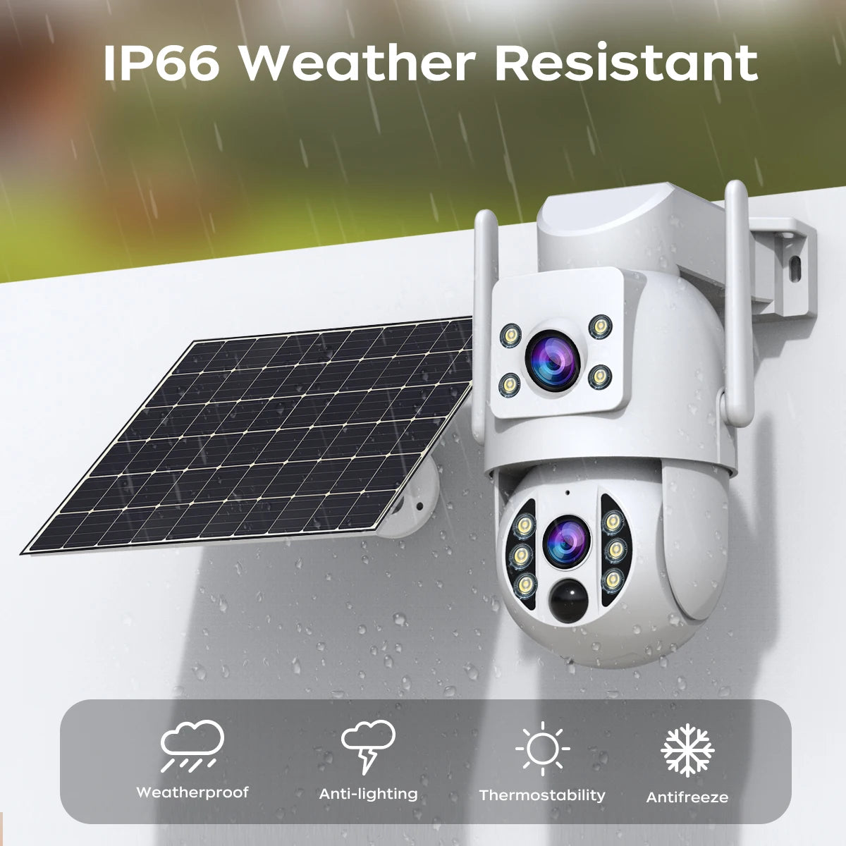 JOOAN 4K Solar Security Camera Wireless Outdoor