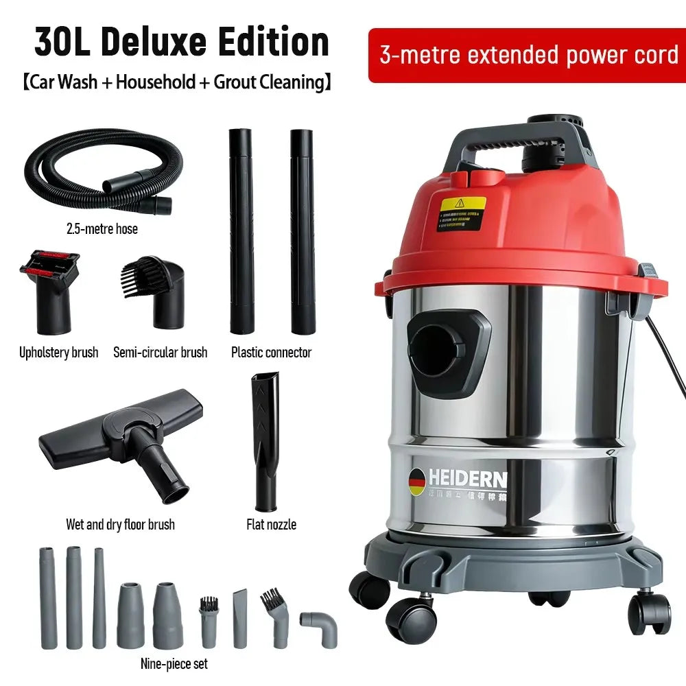 Aspiradora Industrial 30L/45L Seco & Humedo