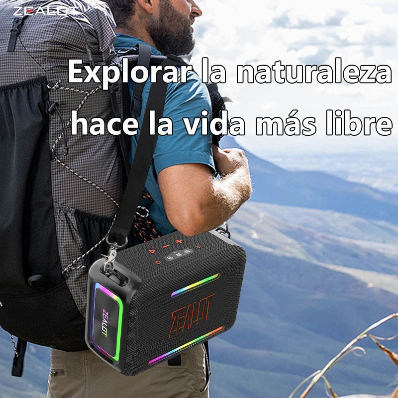 Bocina ZEALOT S95 120W Portatil Aprueba de Agua
