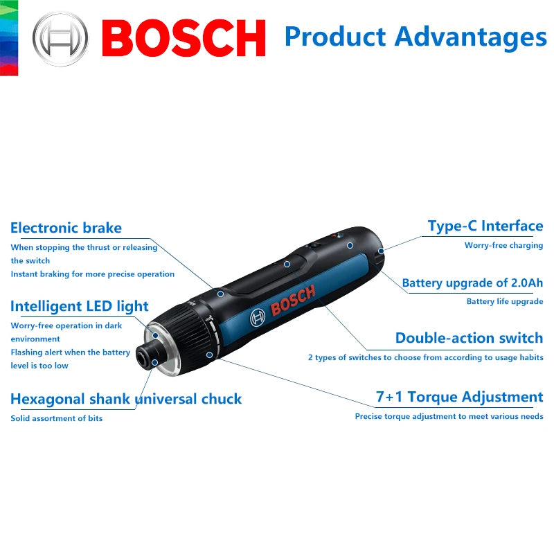 BOSCH GO 3 Atornillador Eléctrico 3.6V