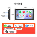 Pantalla Carplay & Android Auto 
Universal Portable IPS 7”