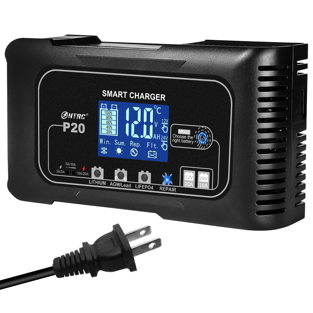 Cargador para Batería de Auto HTRC 12v