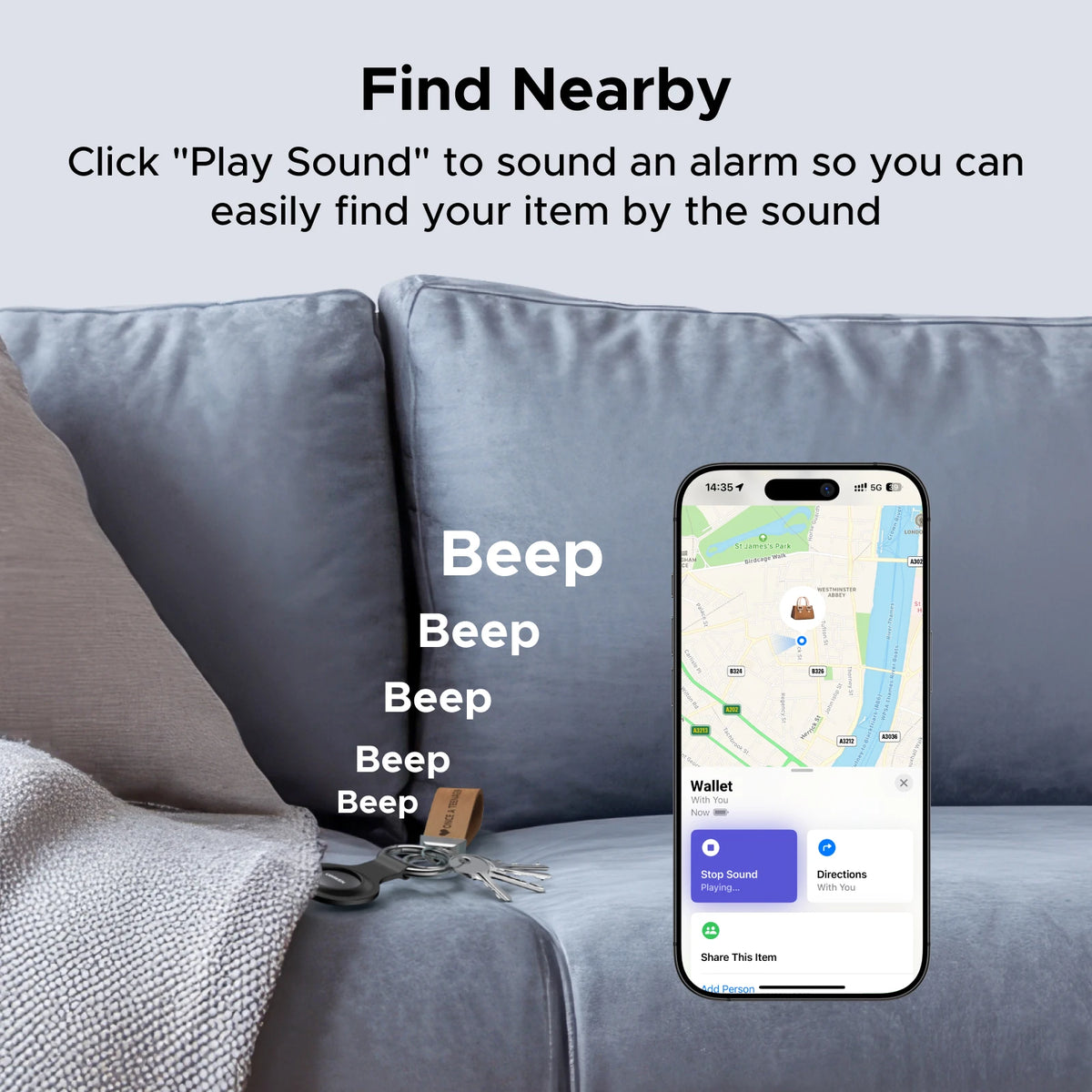 Localizador Bluetooth con Apple Find My UGREEN