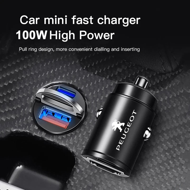 Minicargador para Auto Carga Rápida