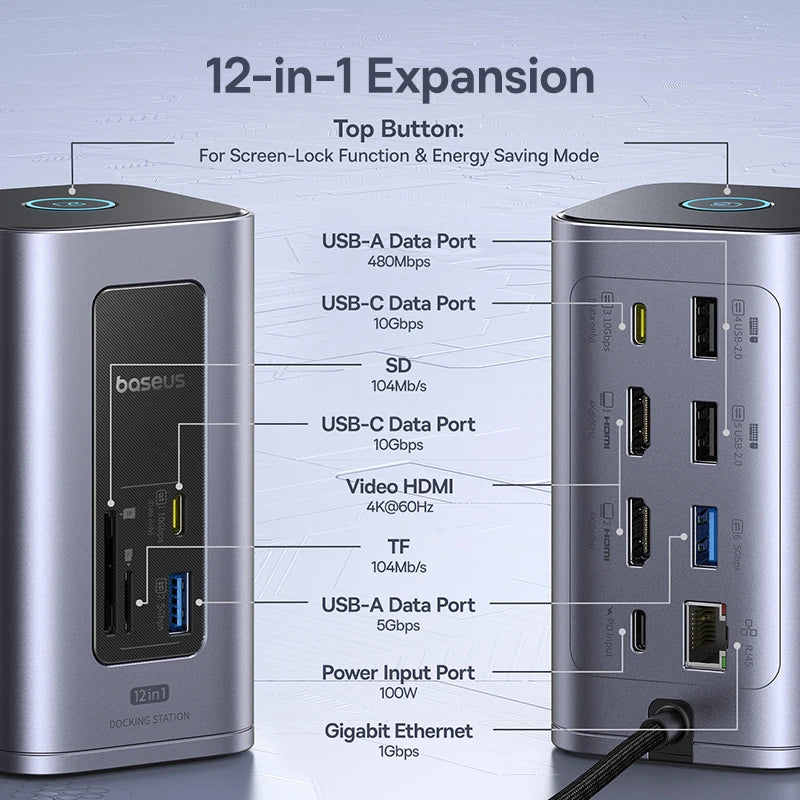 Docking Stations Baseus 12-in-1