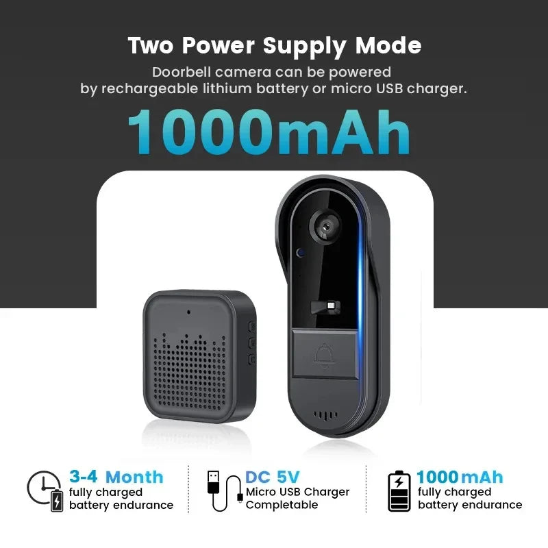 Tuya WiFi doorbell  2-way HD 1080P