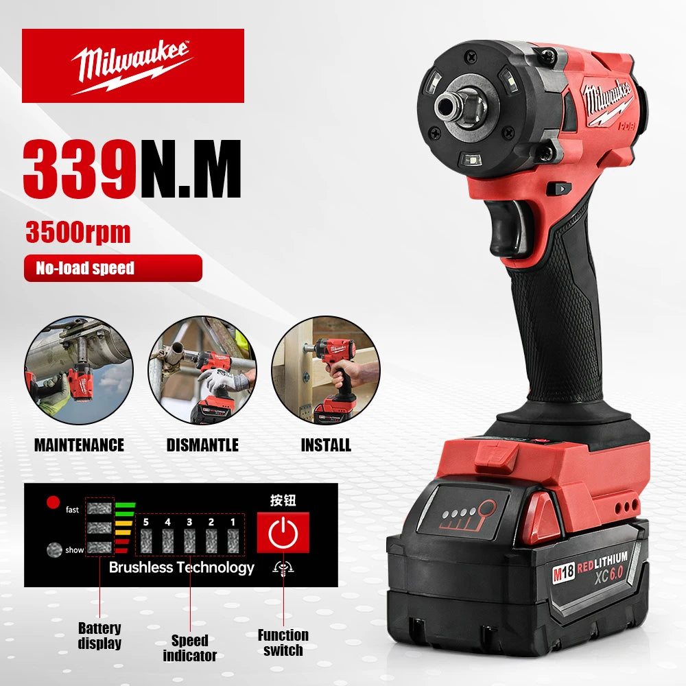Llave de Impacto Inalámbrica Brushless 1/2"